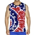 thumbnail image 1 of cllios Mens Tank Tops Independence Day 4th of July Sleeveless Tanks Slim Fit Crewneck Workout Muscle T-Shirts Classic American Flag Print Graphis Tee Patriotic Shirts for Men Dark Blue 2XL, 1 of 5