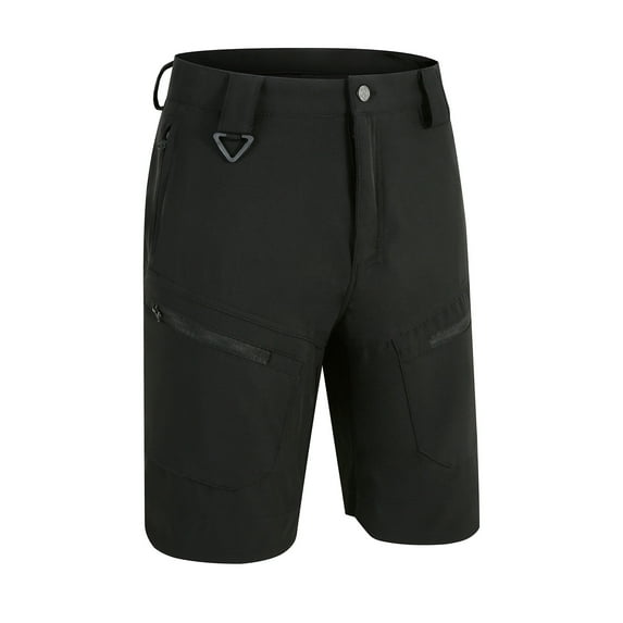 cllios Multi Zipper Pockets Cargo Shorts for Men Casual Military Below Knee Capri Pants Lightweight Waterproof Outdoor Work Shorts