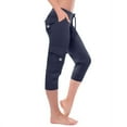 thumbnail image 1 of cllios Plus Size Cargo Capris for Women Summer Elastic Waist Yoga Pants Multi Pockets Drawstring Cropped Trousers Lightweight Stretchy Workout Pants, 1 of 8