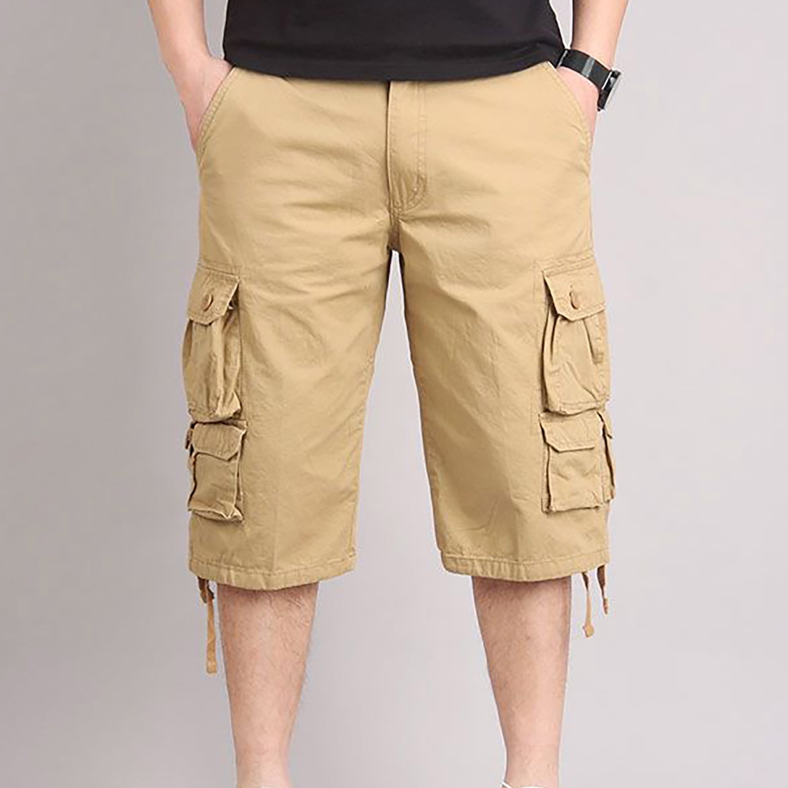 cllios Prime Deals 2024 Cargo Capri Pants for Men Plus Size Multi ...