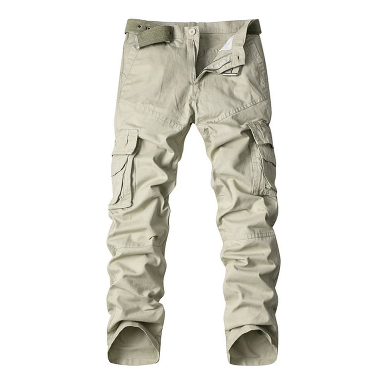 cllios Prime Deals 2024 Men's Cargo Pants Big and Tall Multi Pockets Pants  Work Tactical Trousers Lounge Workwear Cargo Pants 
