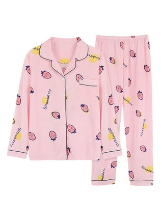 YHWW Sleepwear Women Pajamas Set Summer Cute Strawberry Short Sleepwear  Girls Comfortable Home Clothes,Cup,XXL : : Clothing, Shoes &  Accessories