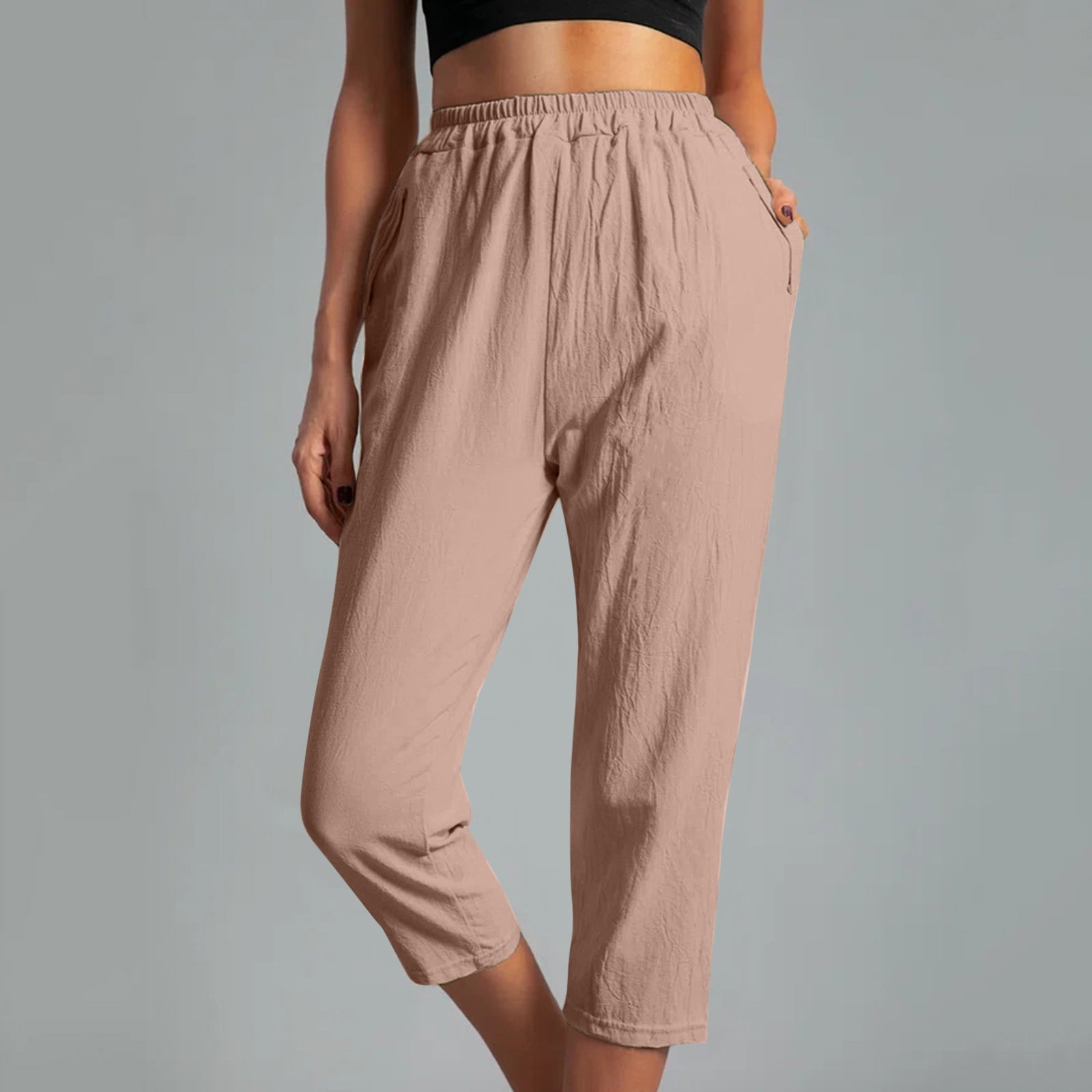 SELONE Palazzo Pants for Women Plus Size Petite Wide Leg Trendy Casual  Summer Long Pant Fashion Spring/ Versatile Pants for Everyday Wear Running