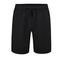 thumbnail image 1 of cllios Quick Dry Workout Shorts for Men Stretch Waisted Drawstring Athletic Shorts with Pockets Classic Solid Breathable Beachwear, 1 of 7