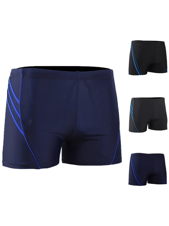 Square Leg Swim Jammers for Men Stretchy Quick Dry Lightweight Swimming Jammer Athletic Swim Jammers for Durable Training Splice Team Swimsuit