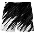 thumbnail image 1 of cllios Swim Trunks Men Cool Gradient Print Swimming Shorts Lightweight Quick Dry Board Shorts Summer Elastic Waist Bathing Suits Casual Drawstring Swimwear Black L, 1 of 2