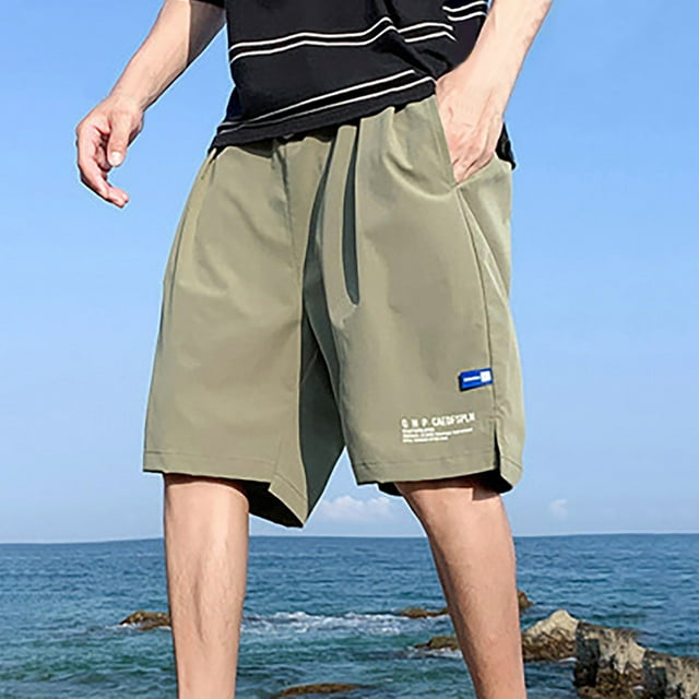 cllios Swim Trunks Men Summer Quick Dry Elastic Waist Beach Shorts Plus ...