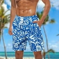 thumbnail image 1 of cllios Swim Trunks Mens 9 Inch,Quick Dry Bathing Suits Palm Tree Hawaiian Beach Shorts with Pockets Summer Holiday Tropical Board Shorts, 1 of 5