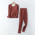 thumbnail image 1 of cllios Thermal Underwear Sets for Women Long Johns Warm Fleece Lined Base Layer Suits Long Sleeve Shirts High Waisted Pants Winter Pjs Set Sleepwear for Cold Weather, 1 of 9