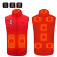 thumbnail image 1 of cllios Women Heated Vest Lightweight Heating Puffer Vest Jacket Coat Clothing, 9 Heated Zones, 3 Temperature Levels Warming Heated Waistcoat, 1 of 5