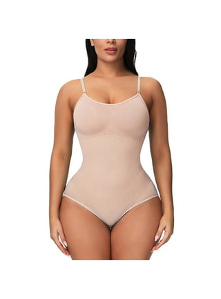 Irisnaya Shapewear Bodysuit for Women Waist Trainer Tummy Control Slimming  Body Shaper Butt Lifter Sexy Bodysuits Open Bust Panty Girdle(Beige  XX-Large) 