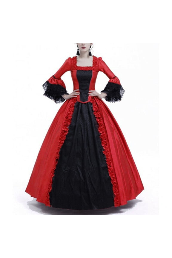 Women's Rococo Ball Gown Gothic Victorian Dress Costume Gothic Period Ball Gown Reenactment Theater Costumes