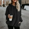thumbnail image 1 of cllios Womens Fuzzy Hoodies Pullover Oversized Double Fleece Sweatshirts Quarter Zip Athletic Fluffy Pullover Winter Warm Plush Outerwear with Pockets, 1 of 5