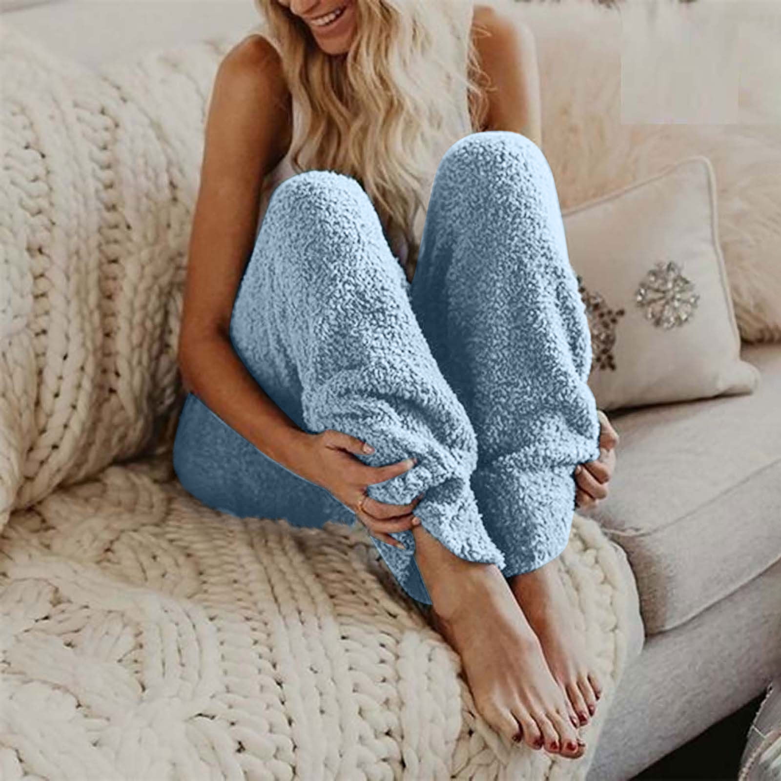Ladies Soft Microfleece Lounge Pants / Warm Winter Pyjama / Pajama Bottoms  - S-XL