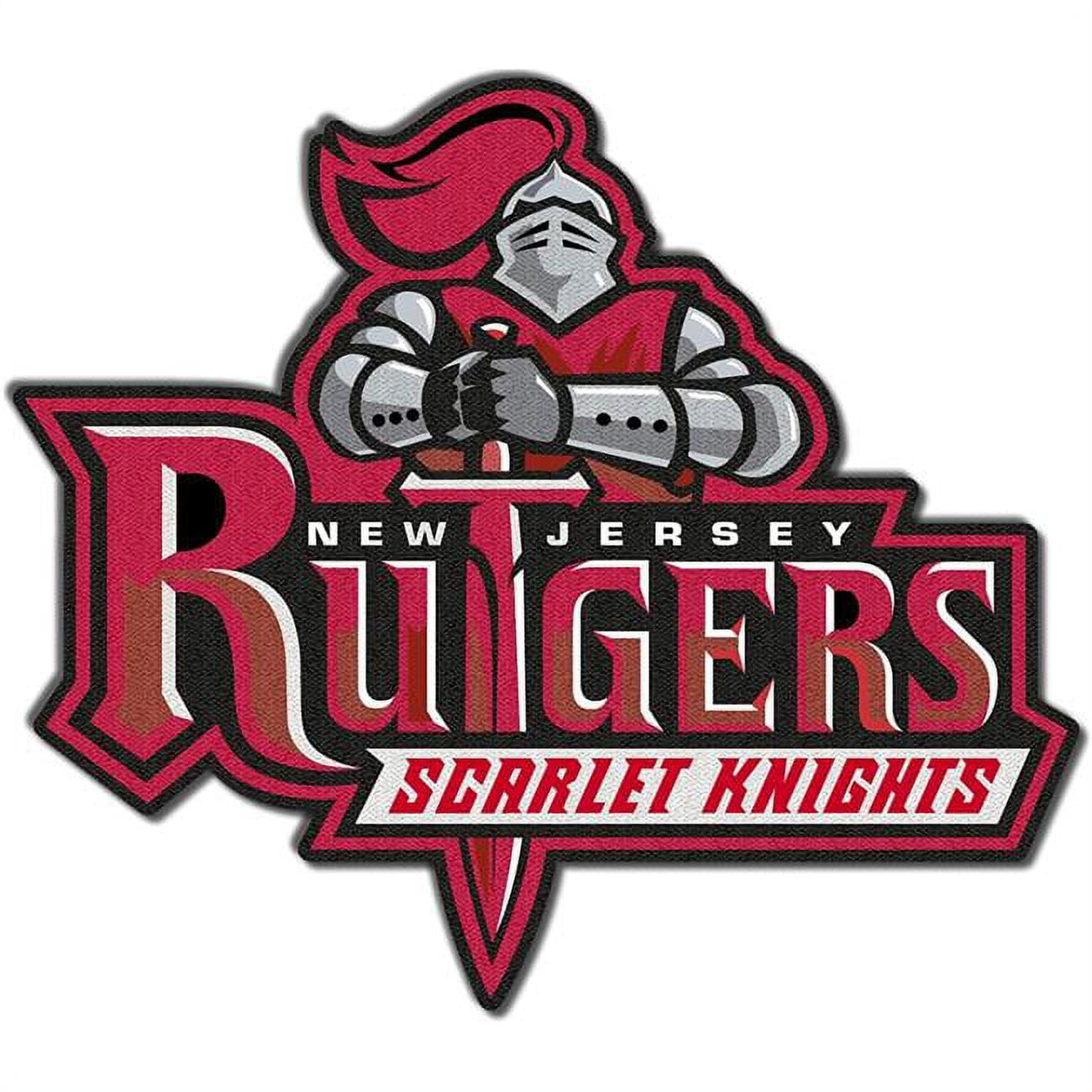 cloth hook and eye 3 x 2.5 in. NCAA Rutgers University Rutgers Scarlet ...