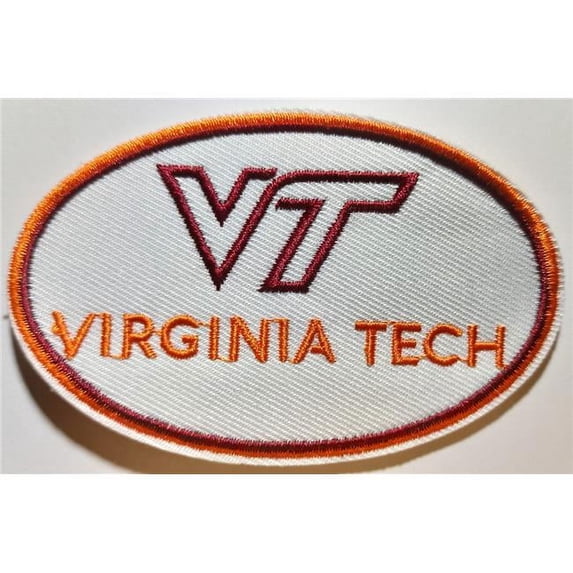 cloth hook and eye 52249 3.5 x 2.75 in. NCAA Virginia Tech Hokies Embroidered Patch