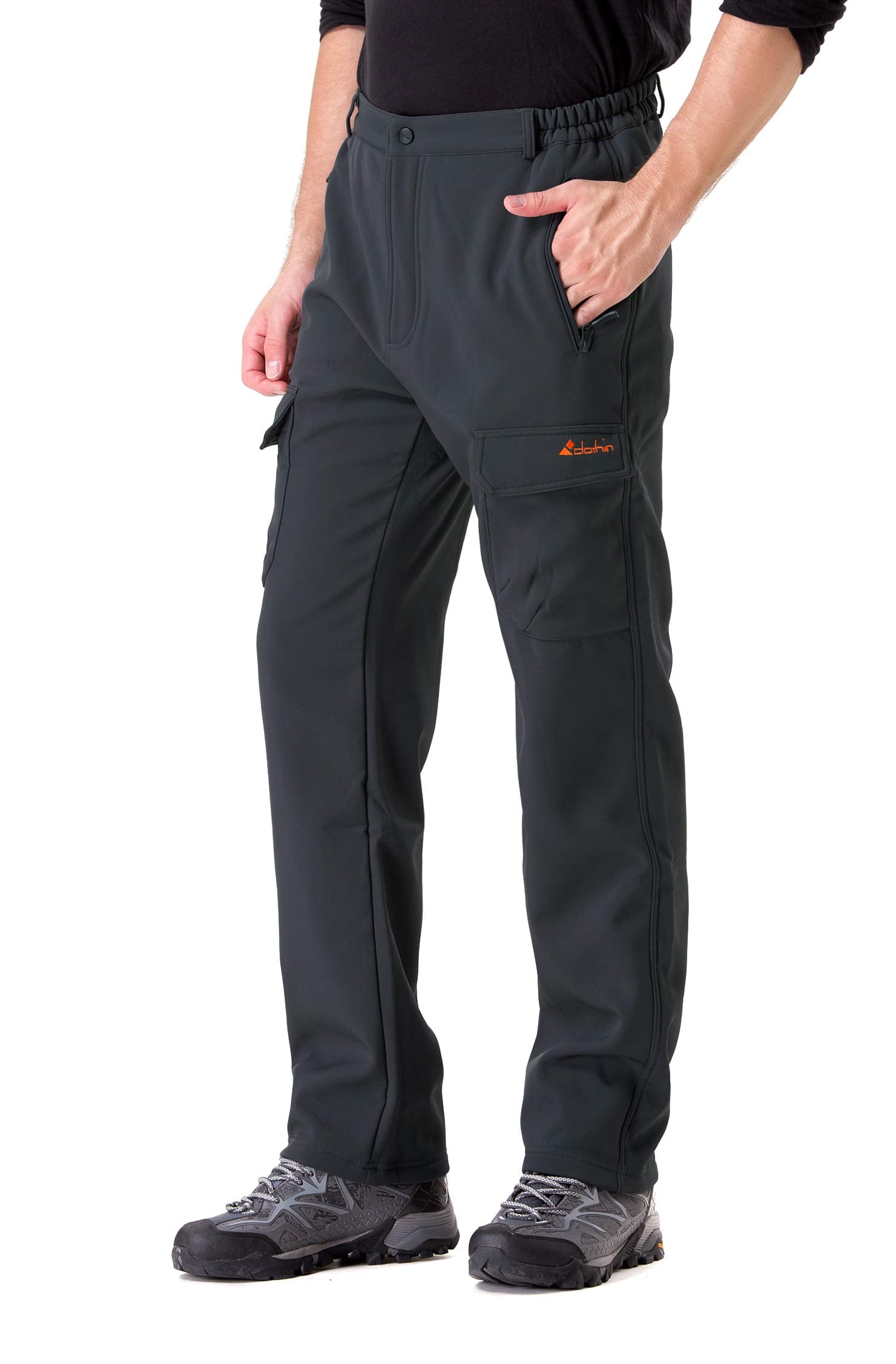 33,000ft Men's Fleece Lined Pants Softshell Insulated Snow Pants