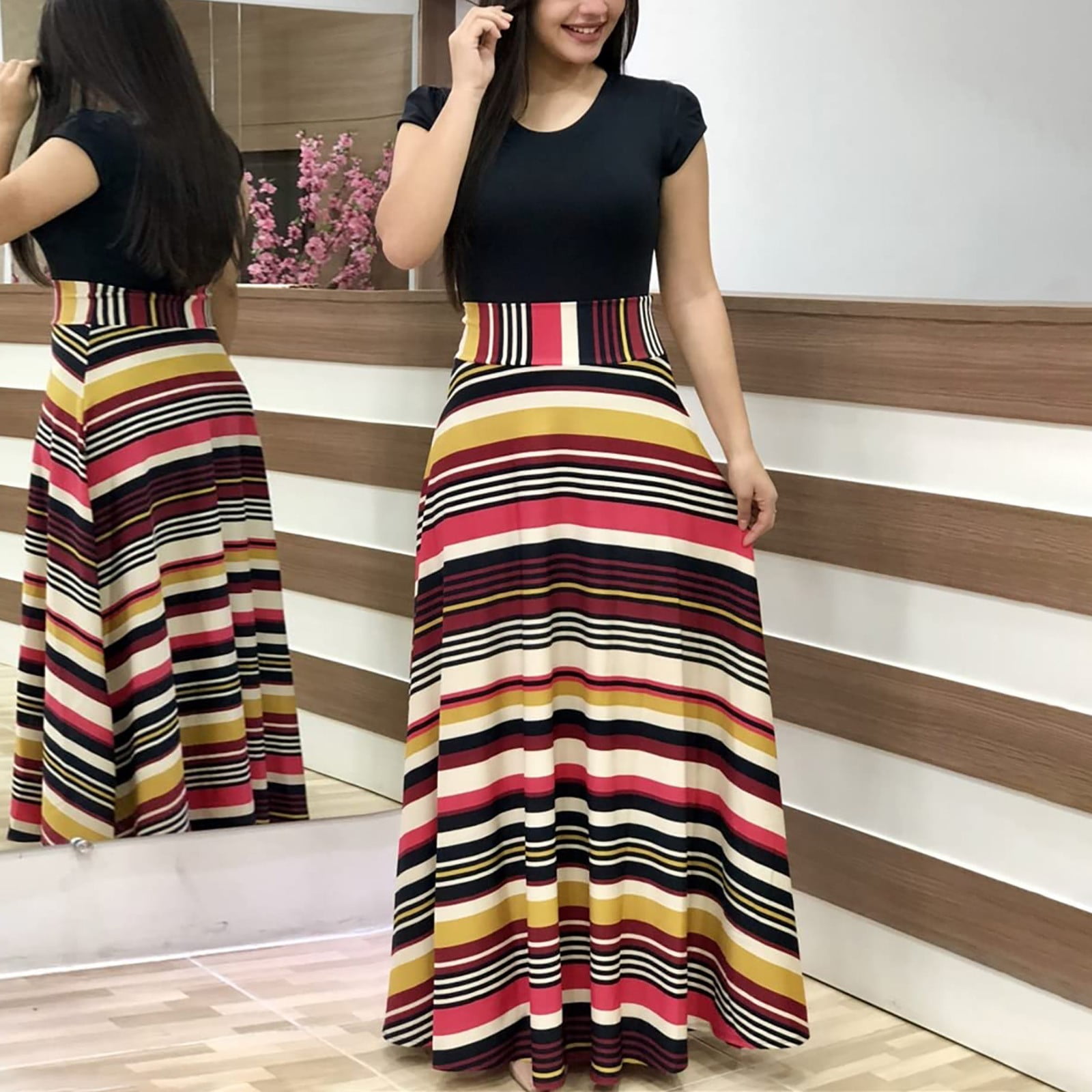 clothing Summer Dresses For Women Plus Size Casual Midi Dresses Short