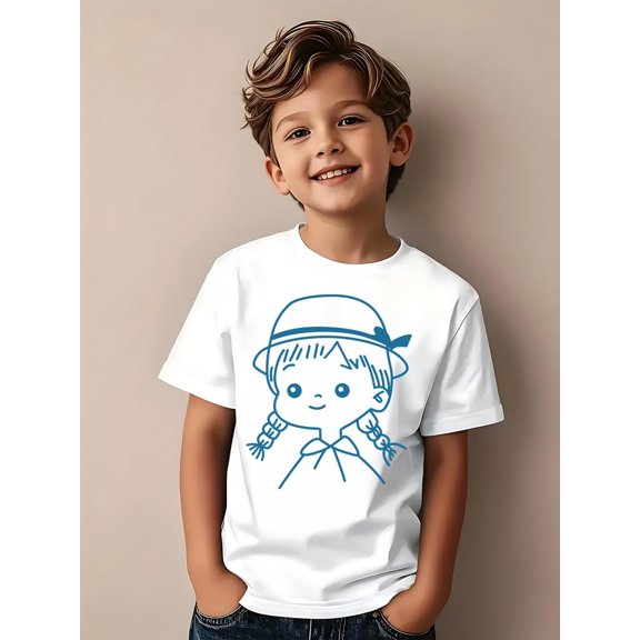 clothing for toddlers classic student outfits basic printed apparel easy short sleeve shirts for kids