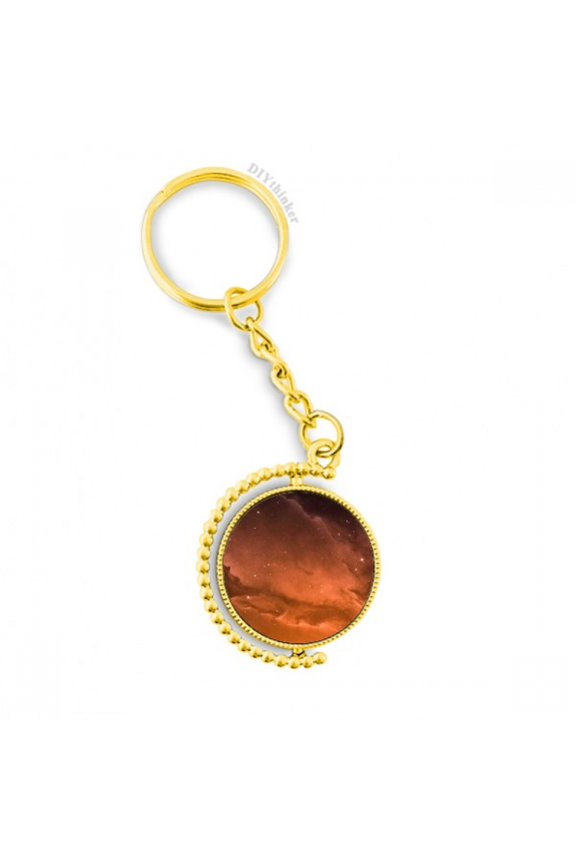 clouds red starry metal connector key chain accessory en keyholder
