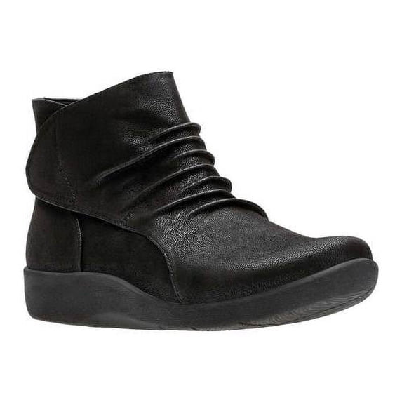 cloudsteppers sillian sway round toe leather ankle boot