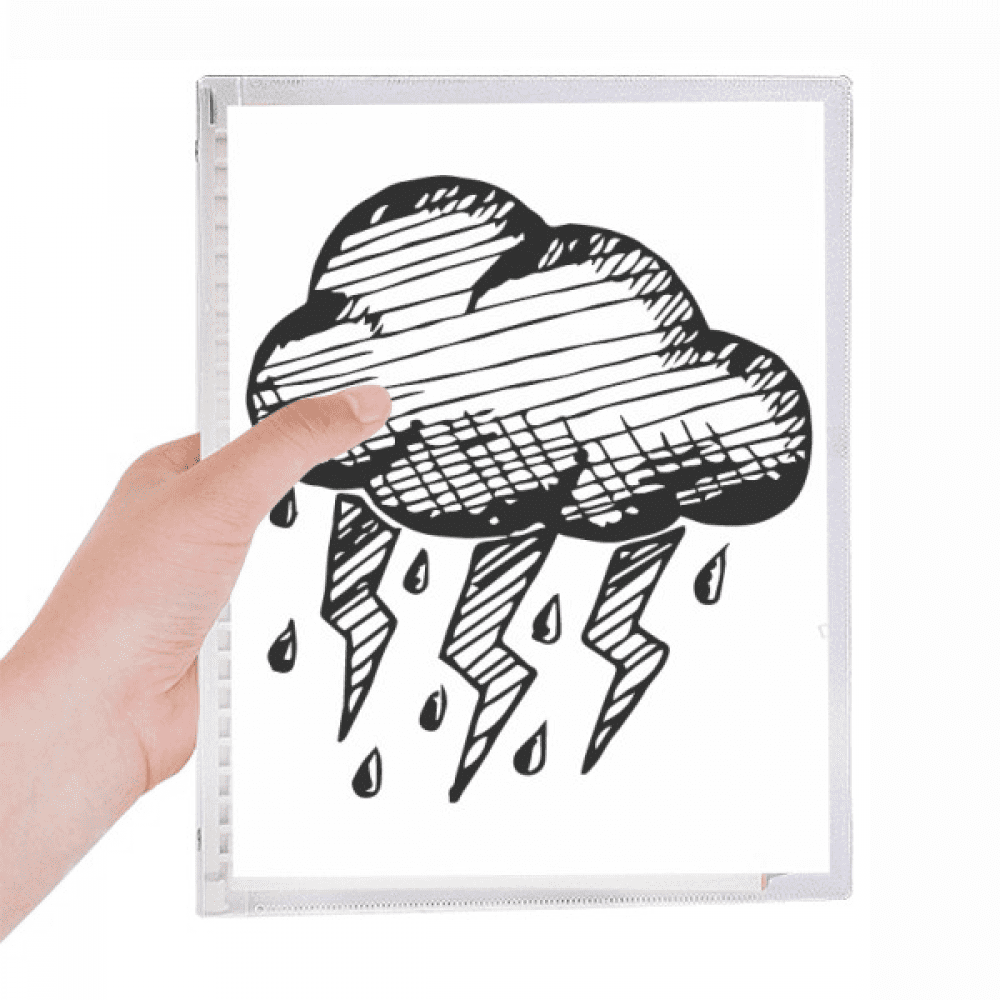cloudy hand painted pattern notebook loose diary refillable journal statiry