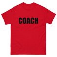 thumbnail image 1 of coach Coach Halloween Costume Party Cute & Funny Gift T shirt T Shirt Cute  (Red, S), 1 of 2