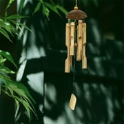 coappsuiop wind chimes bamboo wind chimes and coconut fair trade wind chime outdoor by gifts 46cm long