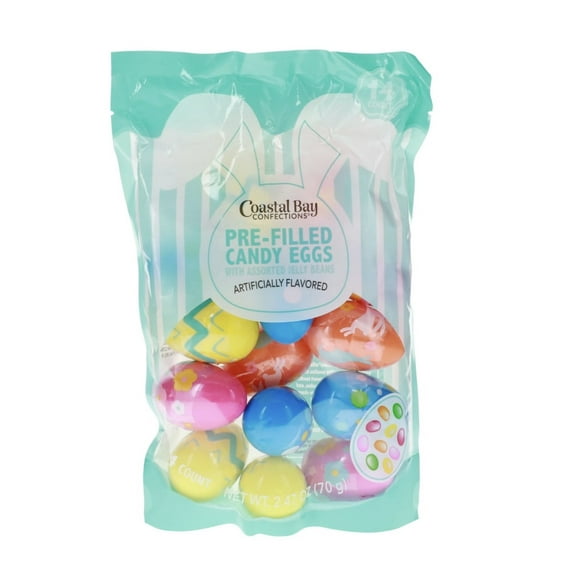 coastal bay confections pre-filled Easter eggs candy 14 count 2.24oz Bag