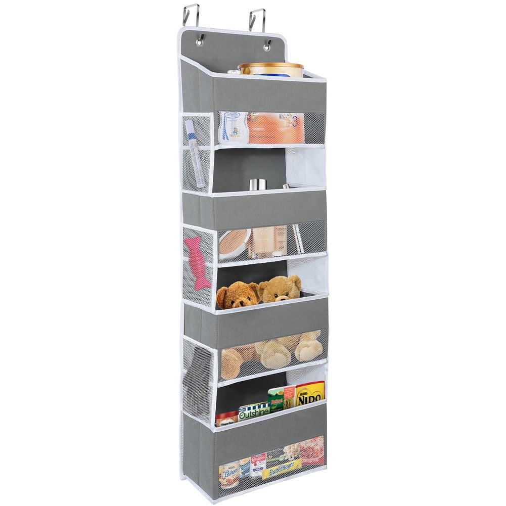 Over The Door Organizer - Extra Large With 20 Pockets (10 Clear, 10 Mesh) For Bedroom, Bathroom, Pantry