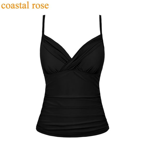 coastal rose Women's V Neck Swim Top