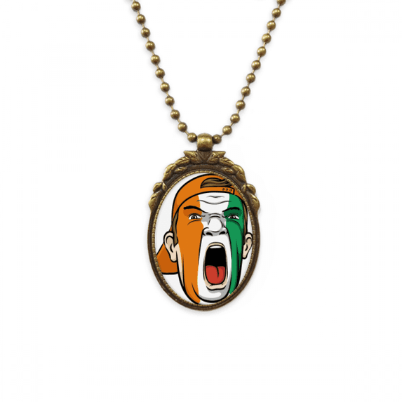 coate d'ivoire makeup cap antique necklace vintage bead pendant keychain