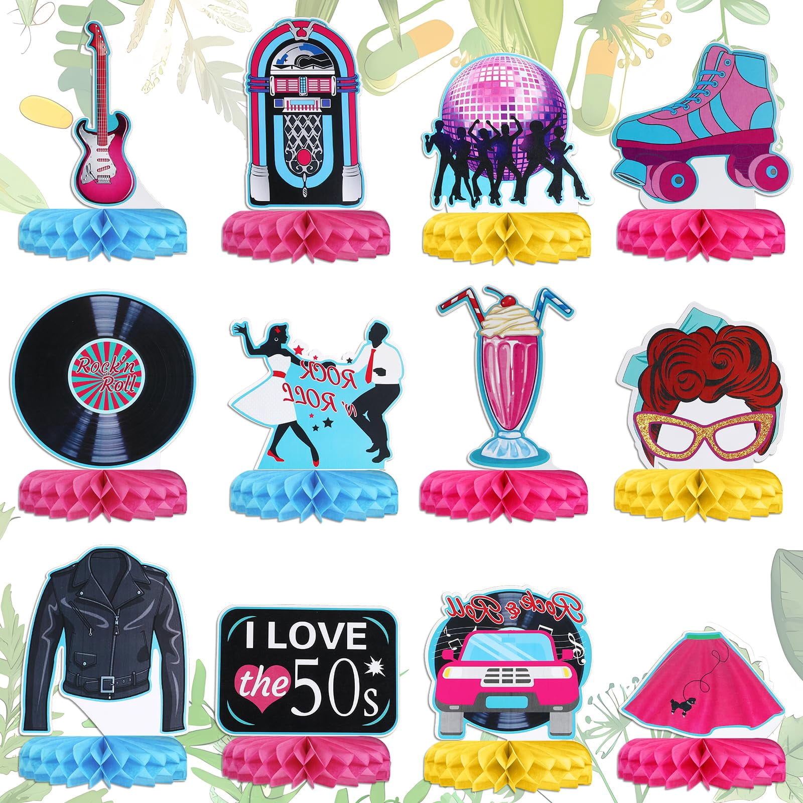 12PCS Popular Birthday Party Decorations 13 Birthday Party Table...