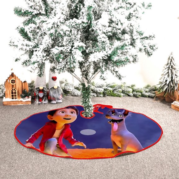 coco themed Christmas Tree Skirt 48inch premium collectible decor