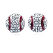 cocojewelry Baseball Sports Ball Post Stud Earrings Jewelry (Baseball)