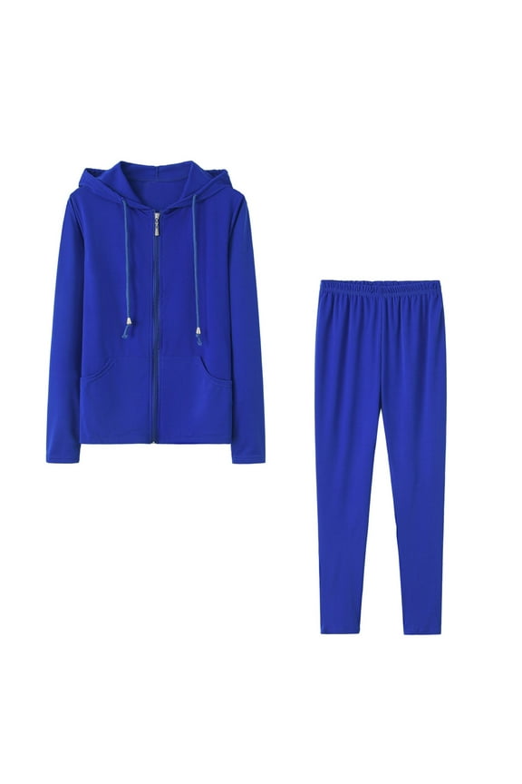 2 Piece Sets for Women Zip Up Hoodies and Sweatpants Spring Fall Sweatsuits Lounge Sets Tracksuits Two Piece Travel Outfits