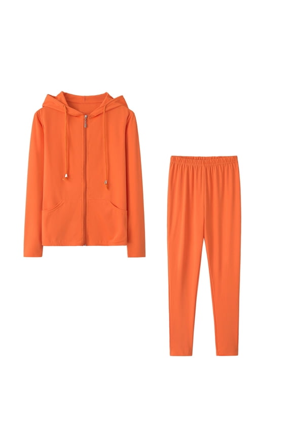 2 Piece Sets for Women Zip Up Hoodies and Sweatpants Spring Fall Sweatsuits Lounge Sets Tracksuits Two Piece Travel Outfits