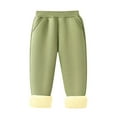 thumbnail image 1 of cocolona Boys And Girls Fleece Lined Sweatpants Winter Thick Warm Casual Long Pants Stretch Comfy Joggers 3-15 Years, 1 of 3