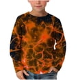 thumbnail image 1 of cocolona Boys Long Sleeve Print Shirts Cute Crew Neck T-shirt Fall Casual Lightweight Pullover Tops 3-14 Years, 1 of 4