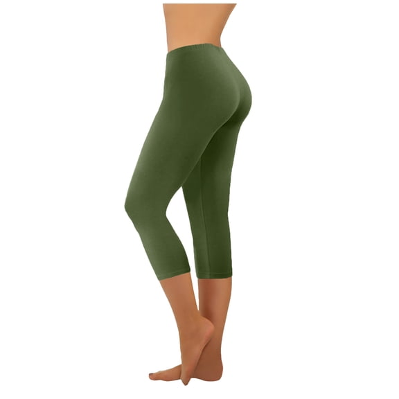 cocolona Capri Leggings for Women Summer Casual Lightweight Stretch Gym Running Workout Yoga Cropped Pants