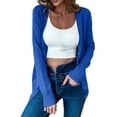 thumbnail image 1 of cocolona Cardigan Sweaters for Women Lightweight Button Open Front Knit Cardigan V Neck Long Sleeve Shirts Fall Tops Blouses, 1 of 8