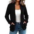 thumbnail image 1 of cocolona Cardigan Sweaters for Women Long Sleeve Open Front Knit Loose Cardigan Fall Solid Color Tops, 1 of 7