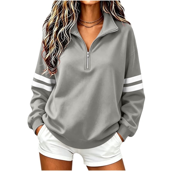 cocolona Fall Sweatshirts for Women Half Zip Pullover Long Sleeve Trendy Casual Tops