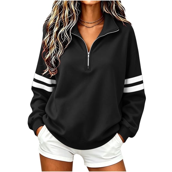 cocolona Fall Sweatshirts for Women Half Zip Pullover Long Sleeve Trendy Casual Tops