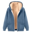 thumbnail image 1 of cocolona Fleece Hoodies for Men Long Sleeve Drawstring Zip Up Sweatshirts Fall Winter Casual Warm Hooded Jacket Coats with Pocket, 1 of 7