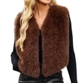 thumbnail image 1 of cocolona Fuzzy Vest for Women Sleeveless Open Front Cropped Winter Warm Coat for Party Evening, 1 of 6