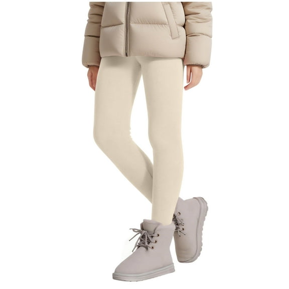 cocolona Girls Leggings Children's Fall Winter Fleece Lined Warm Full Length Pants 3-13 Years
