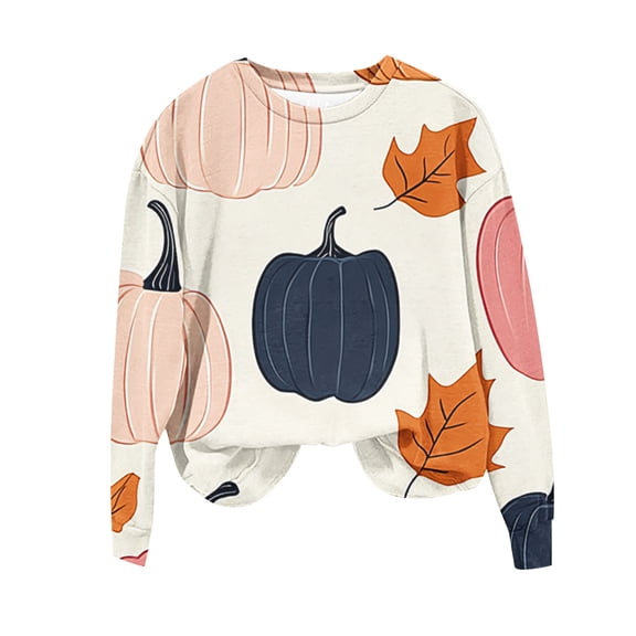 cocolona Halloween Sweatshirts for Women Fall Long Sleeve Crewneck Shirts Fashion Casual Loose Graphic Tops Hallowee Gifts
