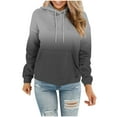 thumbnail image 1 of cocolona Hoodies for Women Long Sleeve Casual Gradient Color Hooded Sweatshirts Fall Winter Trendy Pullover Tops with Pockets S-3XL, 1 of 5
