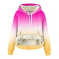 thumbnail image 1 of cocolona Hoodies for Women Winter Warm Fleece Hoodies Fashion Gradient Color Long Sleeve Pullover Sweatshirts, 1 of 7